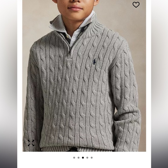 Polo Ralph Lauren
Big Boys Cable-Knit Cotton Quarter-Zip Sweater - Picture 3 of 8